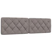 vidaXL Headboard Cushion Taupe 180 cm Fabric