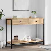 vidaXL Avlastningsbord sonoma-ek 100x34,5x75 cm konstruerat trä