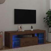 vidaXL TV-bänk med LED-lampor artisan ek 120x36,5x40cm konstruerat trä