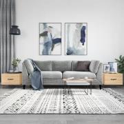 vidaXL Soffbord 2 st sonoma ek 50x50x40 cm konstruerat trä