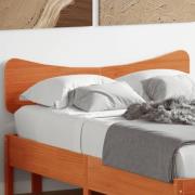 vidaXL Huvudgavel vaxbrun 120 cm massiv furu