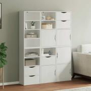 vidaXL Sidoskåp 6 st "ODDA" vit 40x24x79 cm massivt trä furu