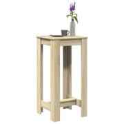 vidaXL Barbord sonoma-ek 51x50x103,5 cm konstruerat trä