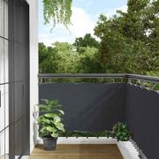 vidaXL Insynsskydd för balkong antracit 600x75 cm PVC