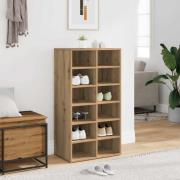 vidaXL Skohylla artisan ek 54x34x100,5 cm konstruerat trä
