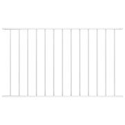 vidaXL Staketpanel pulverlackerat stål 1,63x0,75 m vit