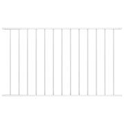 vidaXL Staketpanel Pulverlackerad stål 1,7x1,25 m vit
