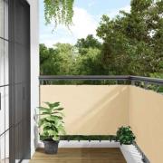 vidaXL Insynsskydd för balkong gräddvit 800x90 cm PVC