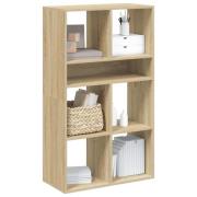 vidaXL Bokhylla sonoma-ek 66x31x112 cm konstruerat trä