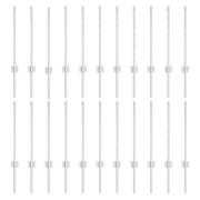 vidaXL Stängselstolpar 22 pcs U-Kanal Silver 100 cm Stål