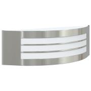 vidaXL Utomhus Vägglampa Silver Rostfritt Stål IP44