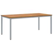vidaXL Trädgårdsbord 180x90x75 cm Solid Akaciaträ och Metall