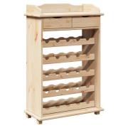 vidaXL Vinställ 90x60x30 cm i massivt furu
