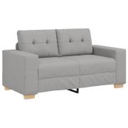 vidaXL Tvåsitssoffa Molngrå 120 cm Tyg
