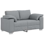 vidaXL Tvåsitssoffa Ljusgrå 120 cm Tyg