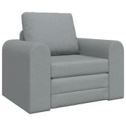 vidaXL Golvsängsoffa 2-i-1 Ljusgrå 98x71x83 cm Tyg