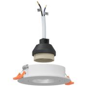vidaXL Inbyggda Spotlights 24 st Runda GU10 Vita Ø91 mm