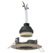 vidaXL Inbyggda Spotlights 12 paket Runda GU10 Mässing Ø90 mm Stål