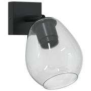 vidaXL Taklampor med Justerbar Glaskupol Antracit E27