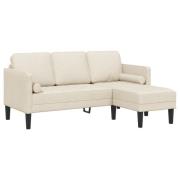 vidaXL 3-sits L-formad soffa Linne 160 cm