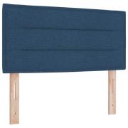 vidaXL Huvudgavel Linjer Design Blå 90 cm Tyg