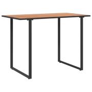 vidaXL Trädgårdsbord Brunt 100x55x70 cm DPC och Stål