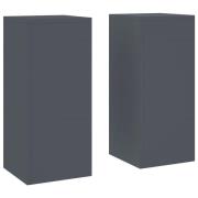 vidaXL Utomhus Växtställningar Pilar 2 st Antracit 24x24x55 cm Stål