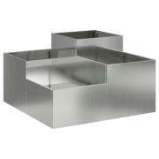 vidaXL Trädgårdsplanta 80x80x48 cm Galvaniserat Stål