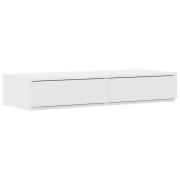 vidaXL Sänglådor Vit 100x36,5x16,5 cm Träkomposit