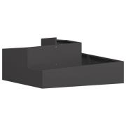 vidaXL Krukor & Planter Svart Metall Stor Dekorativa Inläggningar