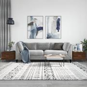 vidaXL Soffbord 2 st brun ek 50x50x40 cm konstruerat trä
