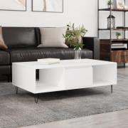 vidaXL Soffbord vit 104x60x35 cm konstruerat trä