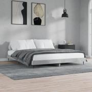 vidaXL Sängram betonggrå 160x200 cm konstruerat trä