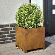 vidaXL Planteringskärl för trädgård 40x40x40 cm väderbeständigt stål