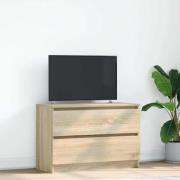 vidaXL TV-bänk sonoma ek 80x35x54 cm konstruerat trä