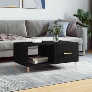 vidaXL Soffbord svart 90x50x40 cm konstruerat trä