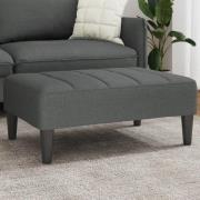 vidaXL Fotpall mörkgrå 77x55x31 cm tyg