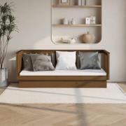 vidaXL Dagbädd honungsbrun 75x190 cm massiv furu