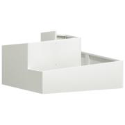 vidaXL Kruka Vit 80x80x50 cm Kallvalsträ
