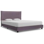 vidaXL Sängram utan madrass taupe tyg 135x190 cm