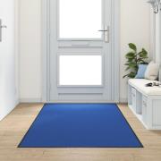 vidaXL Matta för dörren Tvättbar Blå 120x300 cm