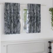 vidaXL Sammetsgardiner 2 st med öljett Silvergrå 140x140 cm