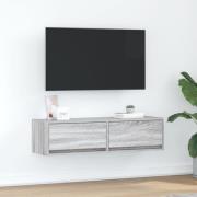 vidaXL TV-bänk grå sonoma 100x31x25,5 cm konstruerat trä