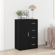 vidaXL Sideboard svart ek 60x31x84 cm konstruerat trä