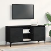 vidaXL TV-bänk Svart Ek 102x35x50 cm Trä