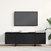 vidaXL TV-bänk svart ek 120x30x40,5 cm konstruerat trä