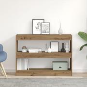 vidaXL Bokhylla/Rumsavdelare - Artisan Ek - 100x30x72 cm - Tillverkad ...