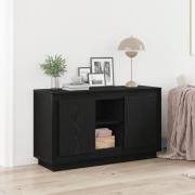 vidaXL Sideboard svart ek 102x35x60 cm konstruerat trä