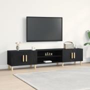vidaXL TV-bänk svart ek 180x31,5x40 cm konstruerat trä