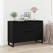 vidaXL Sideboard svart ek 104x35x70 cm konstruerat trä